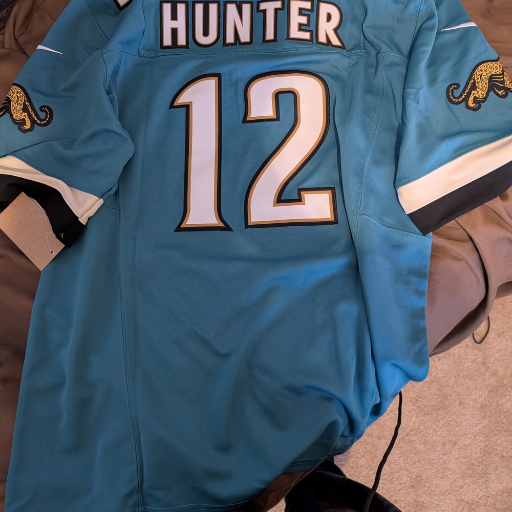 Nike Teal and Black Men's Jersey